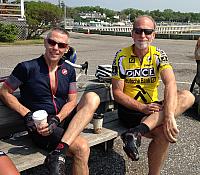After the ride at the Bellport dock