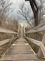 steps down to beach