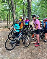 Ronnie, Betty, Bill, Frank, Steve and Bernie on Bernie's Ride